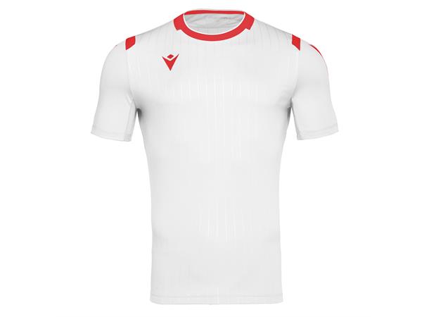 Alhena Shirt Shortsleeve WHT/RED S Utgående modell 