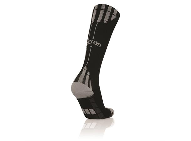 Endurance Socks BLK/GRY L Høye løpesokker - Unisex 