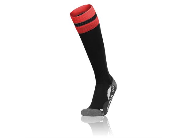 Azlon Socks BLK/RED XL Fotballsokker - Unisex 