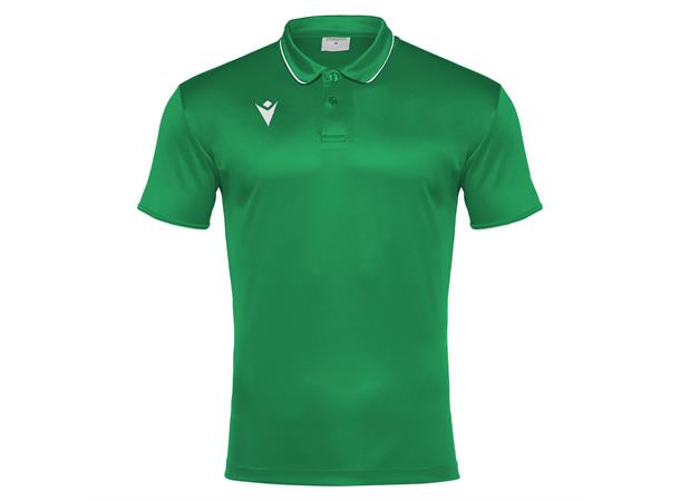 Draco Hero Polo GRN/WHT S Poloskjorte i elastisk stoff 