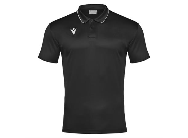Draco Hero Polo BLK/WHT 5XL Poloskjorte i elastisk stoff 