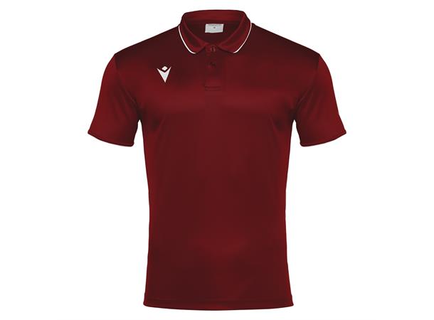 Draco Hero Polo CRD/WHT 5XL Poloskjorte i elastisk stoff 