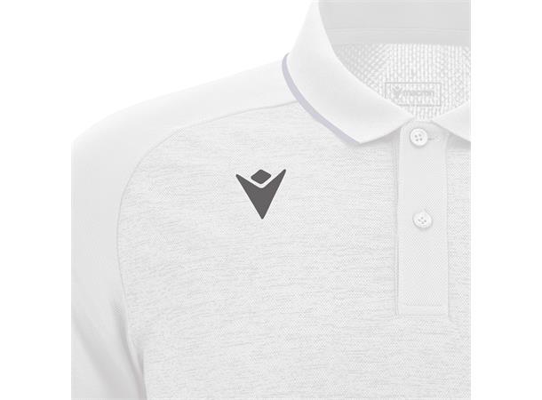 Aulos Polo WHT/SLV XXL Teknisk poloskjorte - Unisex 
