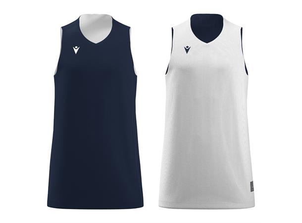 Idaho Reversible Shirt NAV/WHT M Vendbar teknisk basketdrakt - Unisex 