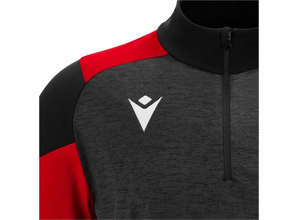 Izel Training 1/4 Zip Top BLK/RED M Teknisk treningsgenser - Unisex 