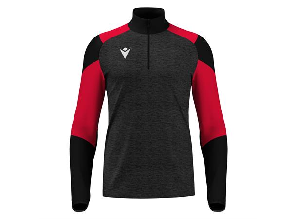 Izel Training 1/4 Zip Top BLK/RED M Teknisk treningsgenser - Unisex 
