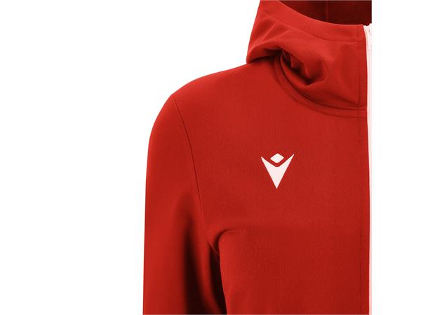 Bastet Full Zip Hoody W RED/WHT L Teknisk hettejakke til dame 