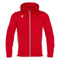 Freyr Hoody Full Zip Top RED XXS Overtrekksjakke - Unisex
